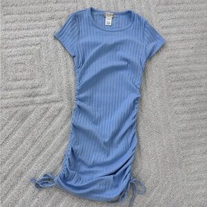 Alter’d State women’s Cinched Ribbed Dress - Size XS in Light Blue